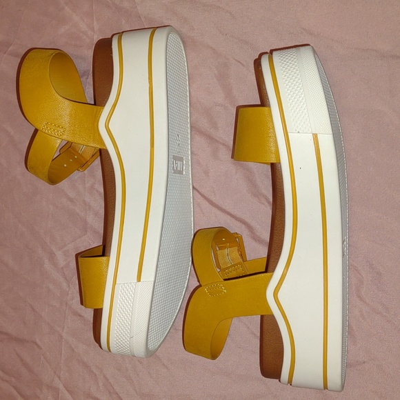 MIA ๐ฃJessy Odelia Platform Sandals in Mustard Brus footwear - Picture 9 of 13